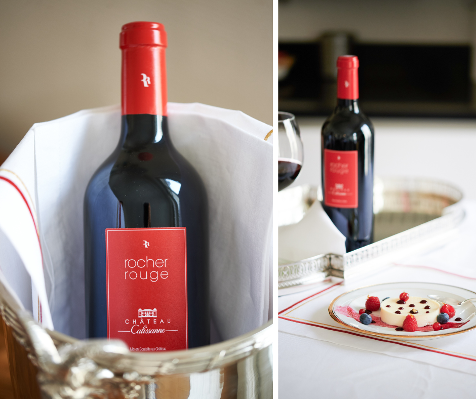 Rotwein Flasche Rocher Rouge von Château Calissanne